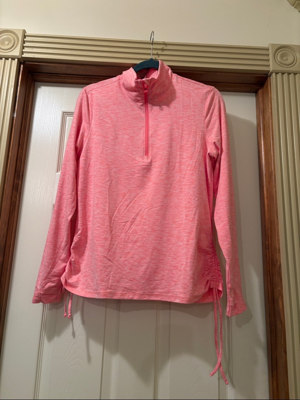 Layer 8 Coral Heather Performance Top
